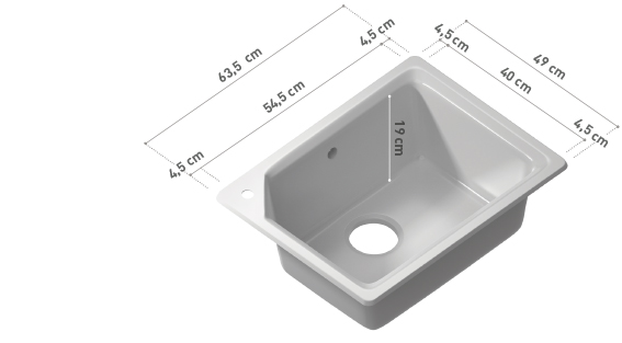 Fregadero sintetico de cocina Oceano Plus Solano – Fregaderos Interbany